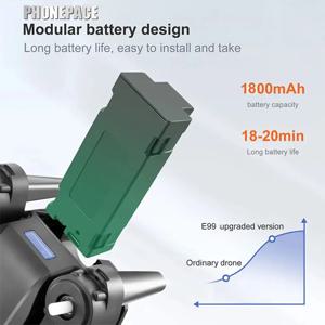 E99 접이식 드론 쿼드콥터 원격 제어 핸들 4축 항공기 HD 4K 사진 촬영 UAV 고도 고정