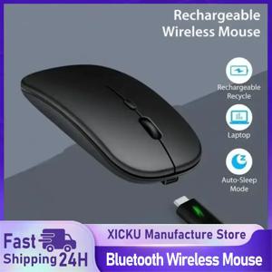 컴퓨터 노트북 PC 맥북 게임용 마우스 게이머 2.4GHz 1600DPI를위한 새로운 블루투스 무선 마우스 USB 광학 충전식 마우스