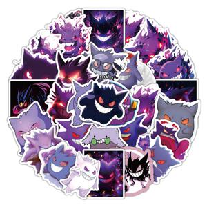 10/30/50pcs 애니메이션 포켓몬 Gengar 스티커 멋진 만화 어린이 데칼 장난감 DIY 전화 케이스 물병 노트북 PVC 낙서 스티커