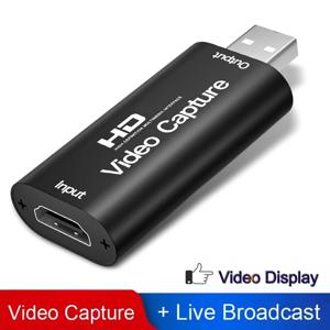 메탈 4K HDMI-USB 비디오 캡처 카드 1080P USB 2.0 게임 그래버 박스 (PS4 DVD 카메라 PC 녹화 라이브 스트리밍용)