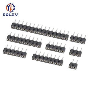 2.54MM 피치 단일 행 여성 SMD 직선 바늘 둥근 구멍 핀 헤더 구리 발 1*2p 3p 4p 5p 6p 7p 8p 10p 40pin 커넥터
