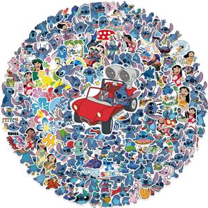 10/50/100/200pcs Kawaii 디즈니 만화 릴로 & 스티치 스티커 노트북 냉장고 전화 노트북 장식 스티커 데칼 어린이 장난감