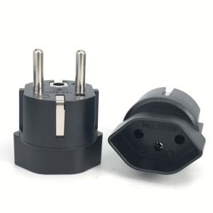스위스-유럽 플러그 어댑터 여행용 어댑터 소켓 10A 250V 프랑스 여행용 플러그 어댑터 유럽 여행용 소켓