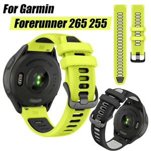 Garmin Forerunner 265 255 용 범용 22mm 스포츠 실리콘 스트랩 Vivoactive 4/Venu 4 45MM 팔찌 시계 밴드 용 음악 밴드