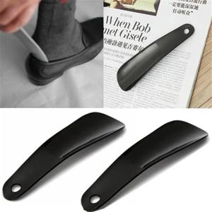 1PCS 4PCS 16cm 구두 뿔 전문 검은 플라스틱 구두 경적 숟가락 모양 구h 주걱 구두 기중 장치 유연한 튼튼한 슬립