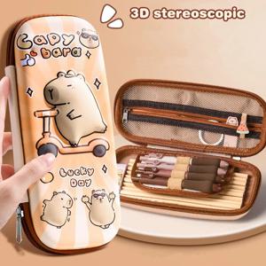3D 입체 문구 상자 펜 케이스 만화 고급스러운 멀티 기능 펜 케이스 대용량 필통