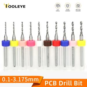 10pcs PCB 드릴 비트 세트 인쇄 회로 기판 용 초경 마이크로 드릴 1/8 