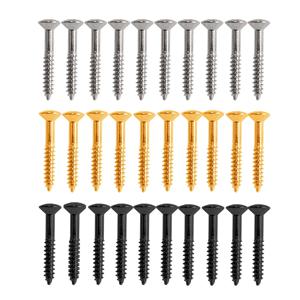 10Pcs 기타 험버커 픽업 링 장착 나사 교체 스테인레스 스틸 픽업 프레임 서라운드 나사 지속