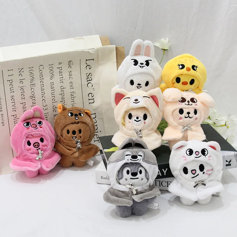 12cm Skzoo 플러시 장난감 Kawaii Skzoo Stray Wolf 플러시 만화 인형 인형 Kawaii 동반자 장난감 소년과 소녀 선물