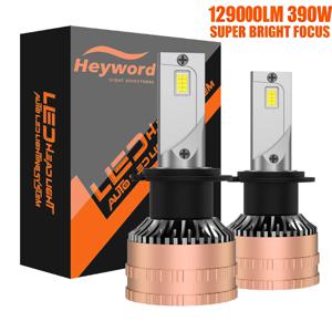 헤이워드 2개 H1 H3 H4 H7 LED H8 H11 9005 HB3 9006 HB4 9012 Hir2 LED 헤드라이트 전구 자동차 키트 H7 터보 자동차 안개등