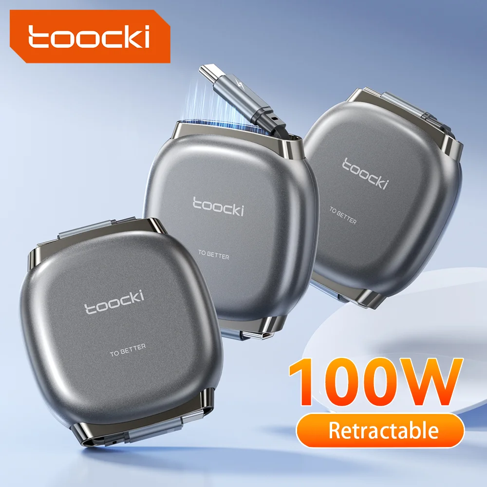 투키 타입 C to USB C 100W 접이식 케이블 480Mbps 고속 충전 케이블 미니 사이즈 아이폰 16 15 Pro Max 삼성 데이터 케이블