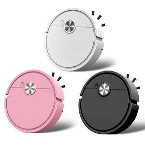 3 in 1 스위핑 로봇 충전식 진공 걸레 로봇 애완 동물 머리 고집스러운 먼지를 위한 강력한 흡입 소형 청소 기계