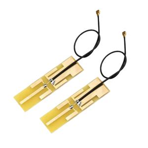 2개 2.4GHz 5.8GHz 듀얼 밴드 WiFi 안테나 PCB 내부 안테나 12cm 케이블 포함 M.2 7265 8265 9260 9560 AX200 카드용