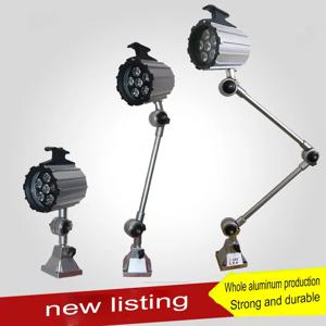 LED 7W/12W 롱 암 방수 오일 방지 방진 CNC 기계 도구 램프 24V/220V 밀링/선반/스파크 기계 램프 산업용