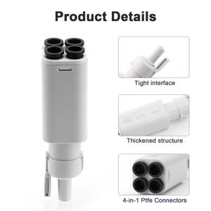 3D 프린터 부품 4-in-1 PTFE 어댑터 재질 파이프 확장 포트 AMS 연결 4개 공급 모듈 (밤불랩 X1/P1 X1C P1S P1P 호환)