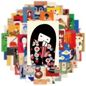 50개 만화 일본 스타일 포스터 스티커 DIY 다이어리 폰 케이스 수제 스크랩북 미적 스티커