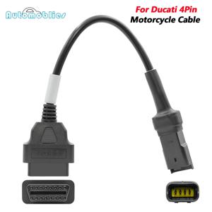 두카티 4핀 플러그 케이블 OBD 오토바이 케이블 4핀에서 OBD2 16핀 어댑터 진단 케이블