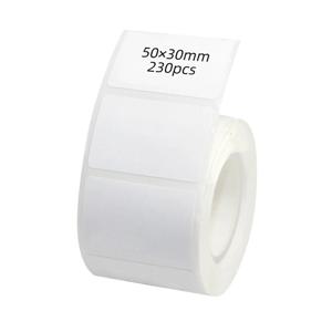 50*30mm 230매 방수 열전사 라벨 자체 접착 라벨 스티커 2.0x1.2 인치 프린터용 배송 라벨 B11/B21/B3S