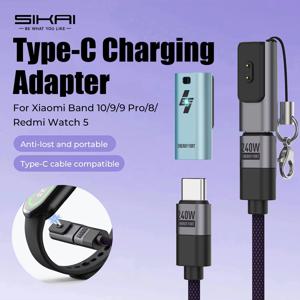 샤오미 밴드 10/9/8/레드미 워치 5/4용 타입 C 충전 어댑터 USB C 충전 케이블 휴대용 충전기 변환 플러그