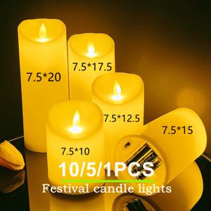 10~1PCS 크리스마스 웨딩 장식 생일 파티 공급 업체에 대한 도매 LED 양초 Flameless 깜박이는 빛 Flameless 촛불