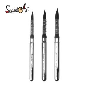 세아미아트 1개 휴대용 숏 홀더 보이저 프렌치 아티스트 수채화 붓 여행용 미술 창작 미술 용품