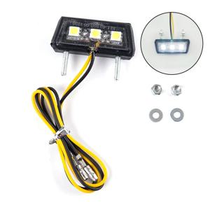 1PC 12V LED 오토바이 번호판 라이트 방수 후미등 오토바이용