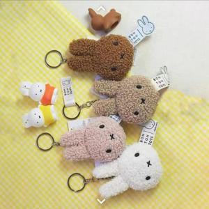 귀여운 미피 토끼 머리 인형 백팩 펜던트 가방 장식 액세서리 열쇠고리 선물 장난감