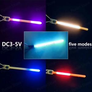 5개 신형 LED 유성등 DC3-5V 다섯 가지 모드 불꽃 유성 9색 레트로 벽등 자동차등 경고등 광원