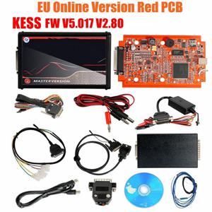 KTAG V2.25 V7.020 4LED ECU 칩 튜닝 프로그래머 도구 온라인 V2 마스터 KESS V2.80 V5.107 레드 PCB (오리지널 무라타 필터 포함)