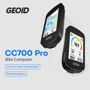 GEOID CC700 프로 자전거 컴퓨터 GPS 2.8인치 터치스크린 자전거 속도계 글로벌 지도 내비게이션 사이클링 오도미터 스트라바용