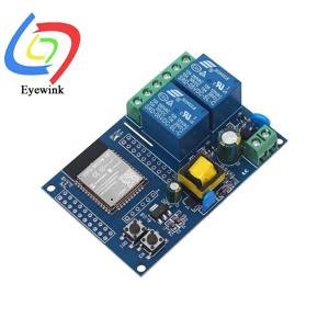 AC220V 전원 공급 ESP32 Wifi 및 블루투스 듀얼 채널 릴레이 모듈 ESP32 보조 개발 보드