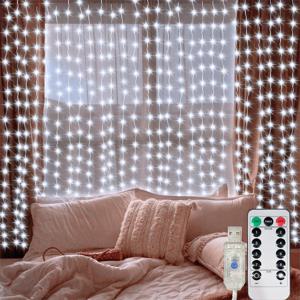 3M 6M USB LED 커튼 8가지 모드 조명 리모컨 포함 웨딩 침실 거실 라마단 장식 이드 무바라크 발렌타인데이 2026