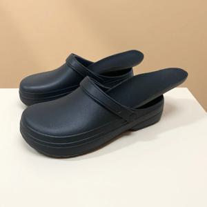 내장형 깔창이 있는 남성용 샌들, 편안하고 가벼운 방수 요리사 작업화, 여성용 간호사 신발, 정원용 슬리퍼