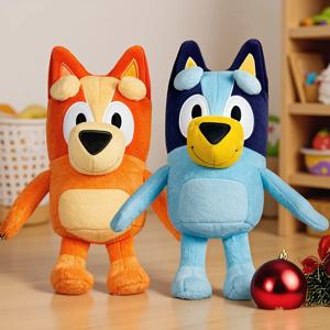 귀여운 만화 캐릭터 장난감 15cm/30cm 블루이 강아지 빙고 가족 플러시 장난감 강아지 부드러운 봉제 인형 생일 블루이 친구 인형 선물
