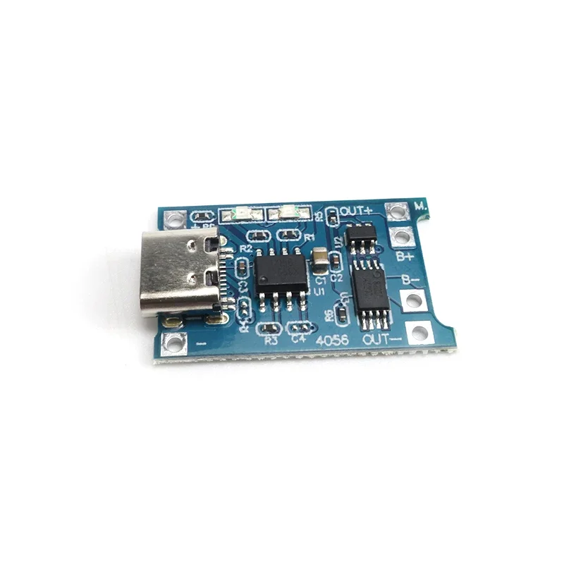 TP4056 타입-C USB 5V 1A 리튬 배터리 충전 모듈 보호 기능 포함 18650 리튬이온 리포 파워뱅크 DIY 전자 키트 ESP32