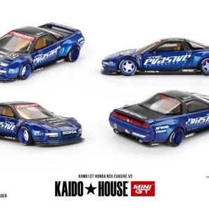 **랜덤 체이스** 카이도 하우스 + MINIGT 1:64 NSX Evasive V2 블루 다이캐스트 모델카