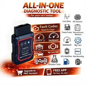 2026 신형 ELM327 OBD2 스캐너 블루투스 자동차 진단 도구 (안드로이드/iOS용) 코드 리더 자동차 고장 진단기
