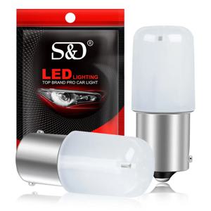 2pcs P21W Led 1156 BA15S 1157 BAY15D P21 5W R5W R10W 전구 18SMD 3030 자동차 방향 지시등 역방향 램프 12V 흰색 빨간색 노란색