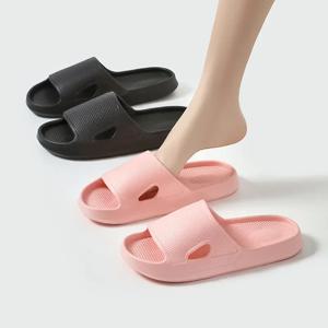 두꺼운 플랫폼 클라우드 슬리퍼 EVA 소프트 솔 베개 슬라이드 여름 비치 플립플롭 여성 미끄럼 방지 욕실 홈 슬리퍼