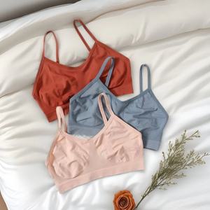 원활한 튜브 탑 브래지어는 여성의 섹시한 란제리를 밀어 스포츠 자르기 탑 여성 Bralette 수면 속옷 간단한 소녀의 친밀한