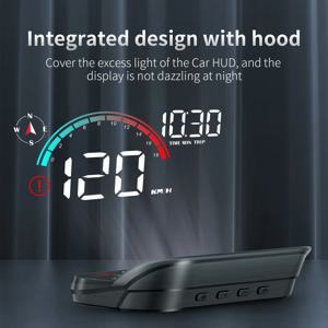 GPS M22 자동차 스마트 고화질 디지털 미터 헤드업 디스플레이 KM/H 디지털 HUD 범용 속도 풍shield 프로젝터 플러그 앤 플레이