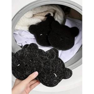 1/2pcs 세탁 공 세탁기 린트 포수 곰 모양 애완 동물 머리 제거제 재사용 가능한 옷 소파 고양이 개 머리 청소
