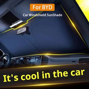 BYD Atto 3 Han EV Dolphin 자동차 용 자동차 앞 유리 차양 커버 여름 태양 안티 UV 보호 앞 창 차양 액세서리