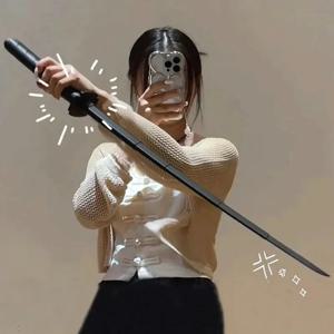 1/2/3PCS 3D 인쇄 중력 스트레이트 아웃 텔레스코픽 사무라이 스트레스 릴리프 장난감 Stretchable Cos 소품 크리 에이 티브 접이식 Katana 선물
