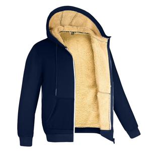 겨울 Windproof 따뜻한 두꺼운 양털 재킷 남자 패션 캐주얼 코트 남성 가을 Outwear 야외 클래식 후드 재킷 남성용