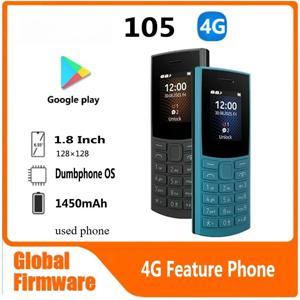 핀란드 Made105 4G 2023 피처폰 듀얼심 1.8인치 블루투스 5.0 배터리 FM 라디오 통화 녹음 히브리어 키보드 지원
