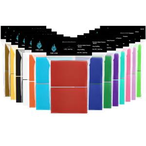 100개입 62x89mm 일본 사이즈 컬러풀 무광 트레이딩 카드 슬리브 탑로더 YGO/TCG 스포츠 카드 보호용 포토카드용