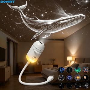 2 in 1 USB 무드등 조절 가능 포커스 차량 실내등 가정용 별빛 로맨틱 토성 은하계 야간 조명