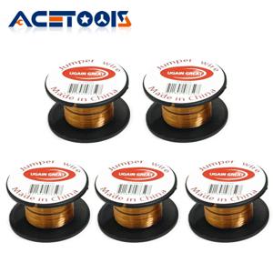 0.1mm 5pcs 납땜 와이어 PCB 링크 점퍼 와이어 유지 보수 점프 라인 휴대 전화 컴퓨터 PCB 용접 수리 도구