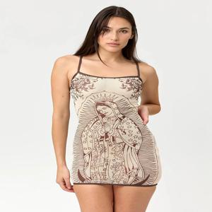 Nibber 높은 탄력성 원피스 여성 예술 인쇄 낮은 목 스키니 섹시 한밤중 여름 새로운 트렌드 Chic Hottie Mini Bodycon